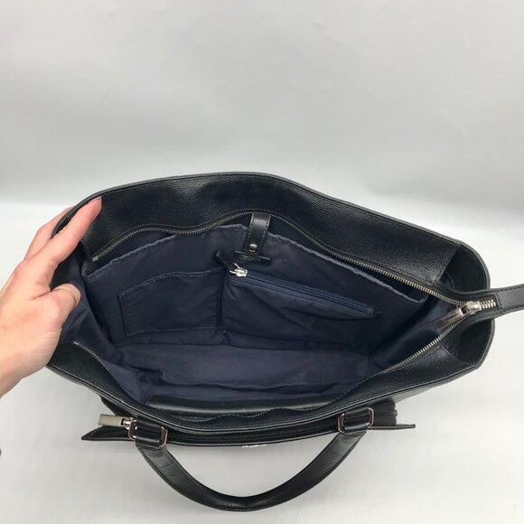 Tumi Black Leather Sinclair Camila Tote Bag - Picture 10 of 10